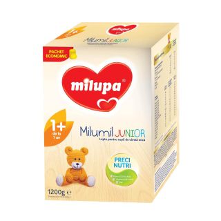 MILUPA Junior 1+, formula speciala lapte praf, de crestere, 1200 g