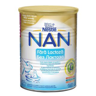 NESTLE NAN Lactose Free, lapte praf, fara lactoza, 400 g