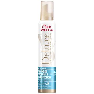 WELLA DELUXE Wonder Volume & Protection, spuma de par, pentru volum si protectie, 200 ml
