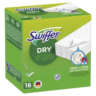 SWIFFER Sweeper, rezerve lavete uscate, pentru pardoseala, 18 buc