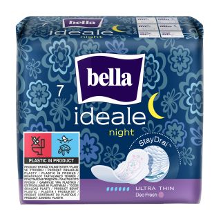 BELLA Ideale StayDrai, absorbante igienice, subtiri, Night, 7 buc