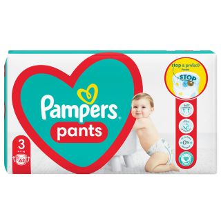 PAMPERS Active Baby Pants, scutece chilotel, 6-11 kg, marime 3, Jumbo Pack, 62 buc
