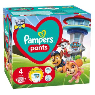 PAMPERS Active Baby Pants, scutece chilotel, 9-15 kg, marime 4, Warner Bros, 72 buc