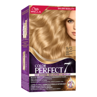 COLOR PERFECT 7, vopsea de par, nuanta blond foarte deschis, nr 9/0