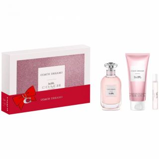 COACH Dreams, set apa de parfum 90 ml + apa de parfum 7.5 ml + lotiune corp 100 ml, pentru femei