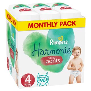 PAMPERS Harmonie Pants, scutece chilotel, 9-15 kg, marime 4, Carry Pack, 24 buc