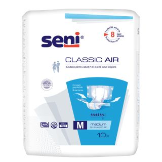 SENI Classic Air, scutece pentru adulti, M, 10 buc