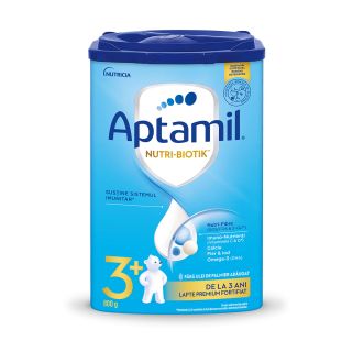 APTAMIL Nutri-Biotik Junior 3+, formula speciala lapte praf, de crestere +3 ani, 800 g