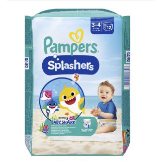 PAMPERS Splash, scutece chilotel pentru apa, marime 3-4, 6-11 kg, 12 buc