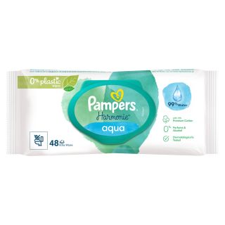 PAMPERS Aqua, servetele umede, pentru copii, 48 buc