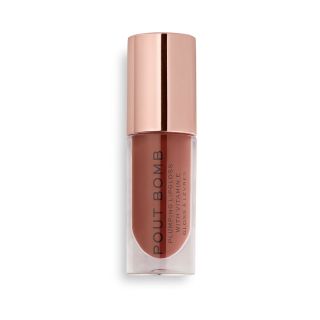 MAKEUP REVOLUTION Pout Bomb Plumping Cookie Deep Nude, luciu de buze