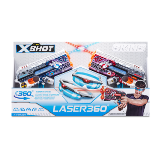 X-SHOT Blaster - Skins laser 360, arma de jucarie