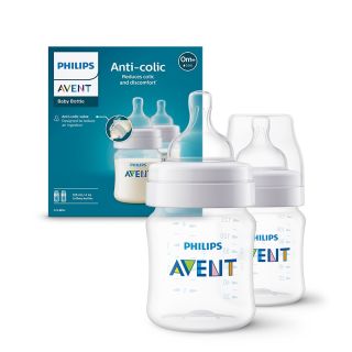 PHILIPS Avent, biberon anti-colici, 0 luni+, 2x125 ml