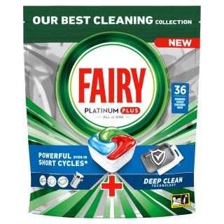 FAIRY Platinum Plus Deep Clean, detergent de vase, pentru masina de spalat, tablete, 36 buc