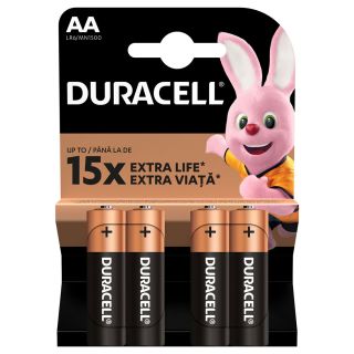 DURACELL Basic AA, baterii, LR06, 4 buc