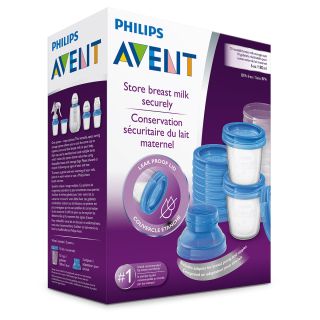 PHILIPS Avent, recipient de pastrare, a laptelui matern, 180 ml, 10 buc