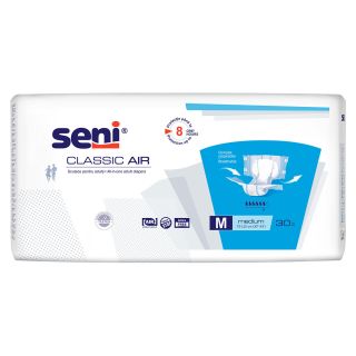 SENI Classic Air, scutece pentru adulti, M, 30 buc