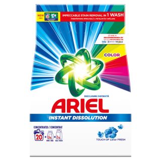 ARIEL Touch of Lenor Fresh, detergent automat de rufe, pudra, 1.5 kg