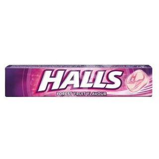 HALLS Forest fruit, dropsuri, cu aroma de fructe de padure, 33.5 g