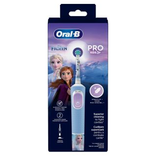 ORAL-B Pro Kids Frozen, periuta de dinti electrica, 2 moduri de periaj, 1 capat, 4 autocolante, Multicolor