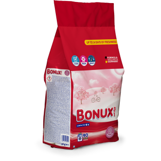 BONUX 3in1 Pure Magnolia, detergent automat de rufe, pudra, 90 spalari, 5.85 kg