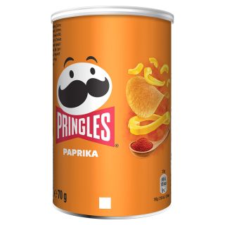 PRINGLES Paprika, chips, cu gust de paprika, 70g