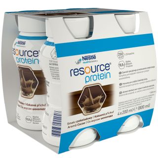NESTLE Resource 2.0 Protein, aliment destinat unor scopuri medicale speciale cu aroma de cacao, 4x200 ml