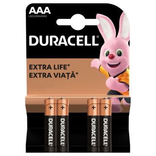 DURACELL Basic AAA, baterii, LR03, 4 buc
