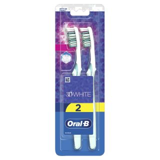 ORAL-B 3D White, periuta de dinti, 35 medium, 2 buc