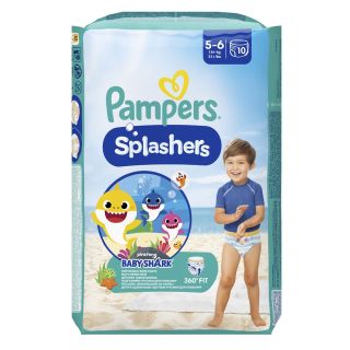PAMPERS Splash, scutece chilotel pentru apa, marime 5-6, +14 kg, 10 buc