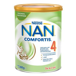 NESTLE NAN 4 Comfortis, formula speciala lapte praf, de continuare de la 2 ani, 800 g