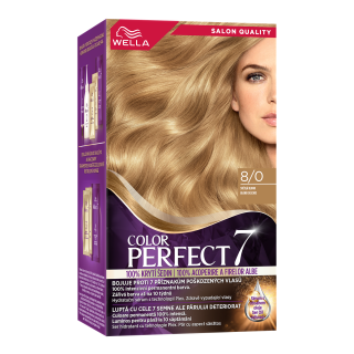 COLOR PERFECT 7, vopsea de par, nuanta blond deschis, nr 8/0