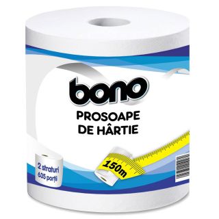 BONO, prosop hartie bucatarie, 2 straturi, 635 foi, 150 m, 1 rola