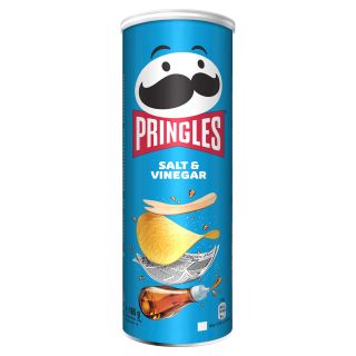 PRINGLES Salt&Vinegar, chips, cu sare si otet, 165 g