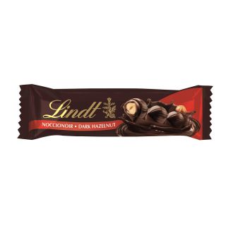 LINDT Noccionoir, baton de ciocolata, ciocolata neagra si alune, 35 g