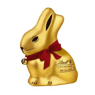 LINDT Gold, figurina de ciocolata, cu lapte, iepuras de Paste, 50 g