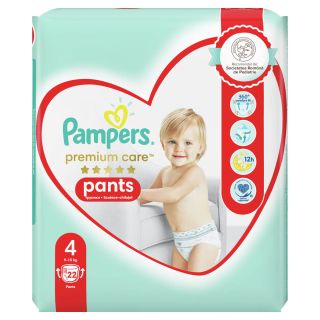 PAMPERS Premium Care Pants, scutece chilotel, 9-15 kg, marime 4, Carry Pack, 22 buc