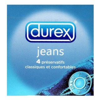 DUREX Jeans, prezervative, 4 buc