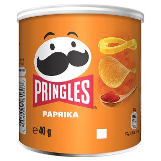 PRINGLES Small Paprika, chips, cu gust de paprika, 40 g