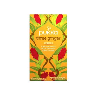 PUKKA Three Ginger, ceai, Infuzie Organica Herbal, 20 pliculete