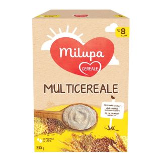 MILUPA Cereals, multicereale, fara lapte, +8 luni, 230 g