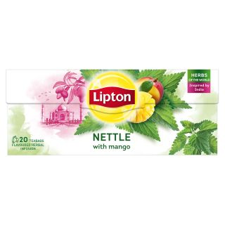 LIPTON Mango si Urzica, ceai, verde, 20 pliculete