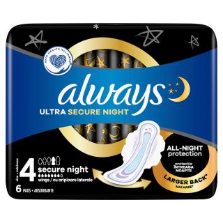 ALWAYS Ultra Night, absorbante igienice, marime 4, 6 buc