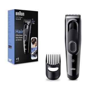 BRAUN HC5310, aparat de tuns, Negru