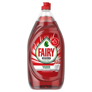 FAIRY Extra+, detergent de vase, de fructe de padure rosii, 1.35 l