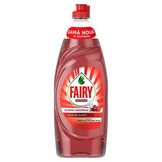 FAIRY Extra+, detergent de vase, de fructe de padure rosii, 650 ml