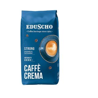 EDUSCHO Crema Strong, cafea prajita boabe, 1 kg