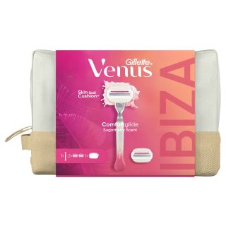 Set cadou GILLETTE Venus Sugarberry: Aparat de ras, maner + 2 rezerve si gentuta de voiaj