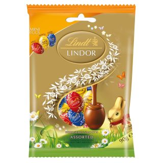 LINDT oua, bomboane de ciocolata, asortate, 90 g