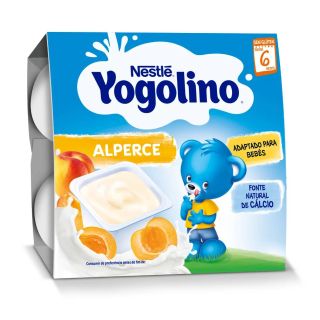 NESTLE Yogolino, gustare, cu caise, 4x100 g